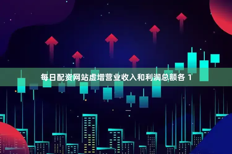 每日配资网站虚增营业收入和利润总额各 1